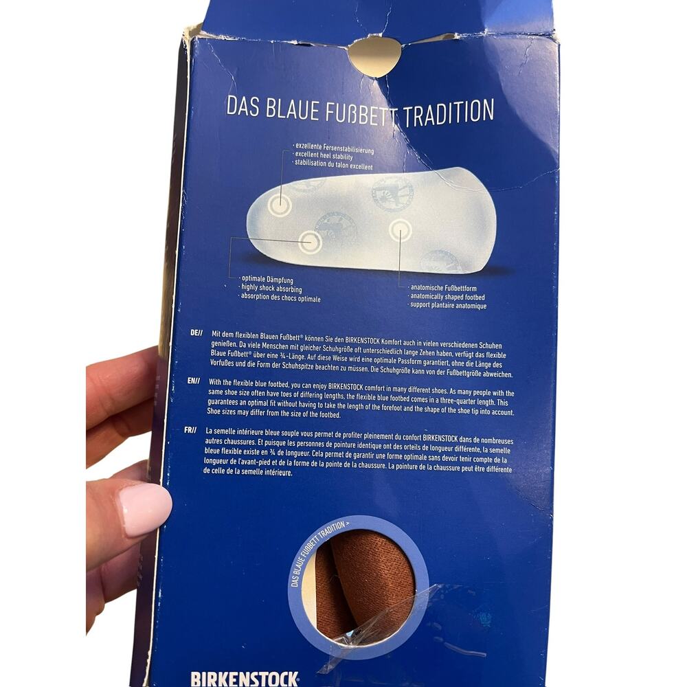 Birkenstock Tradition Blue Footbed Arch Support Insoles | 40 L9 M7 NEW! - Picture 6 of 8